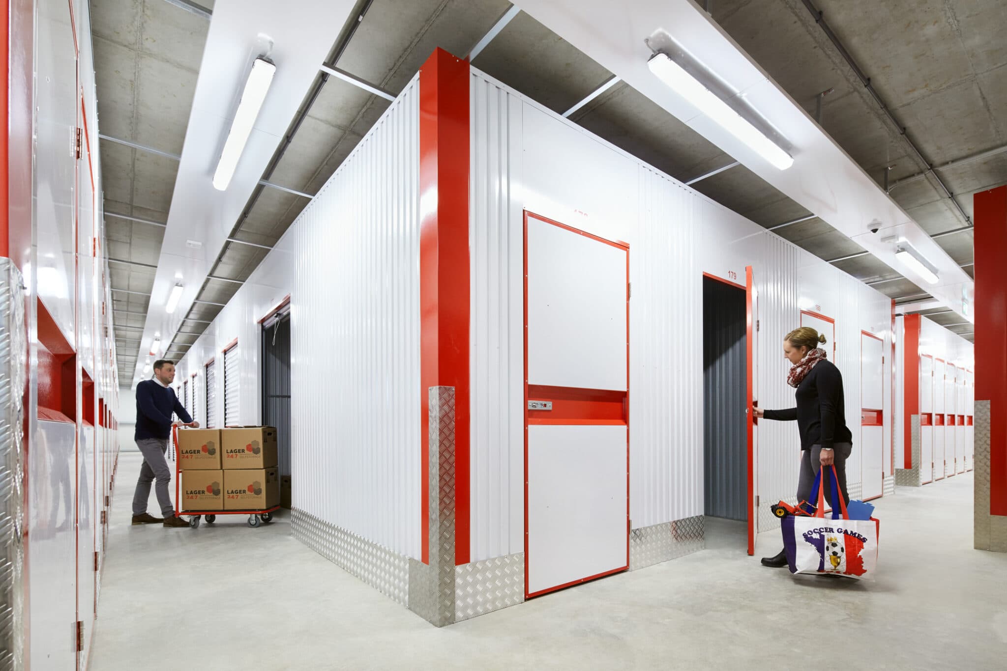 Beispielansicht einer Lager 24/7 Selfstorage-Anlage (Paderborn - Pamplonastraße)